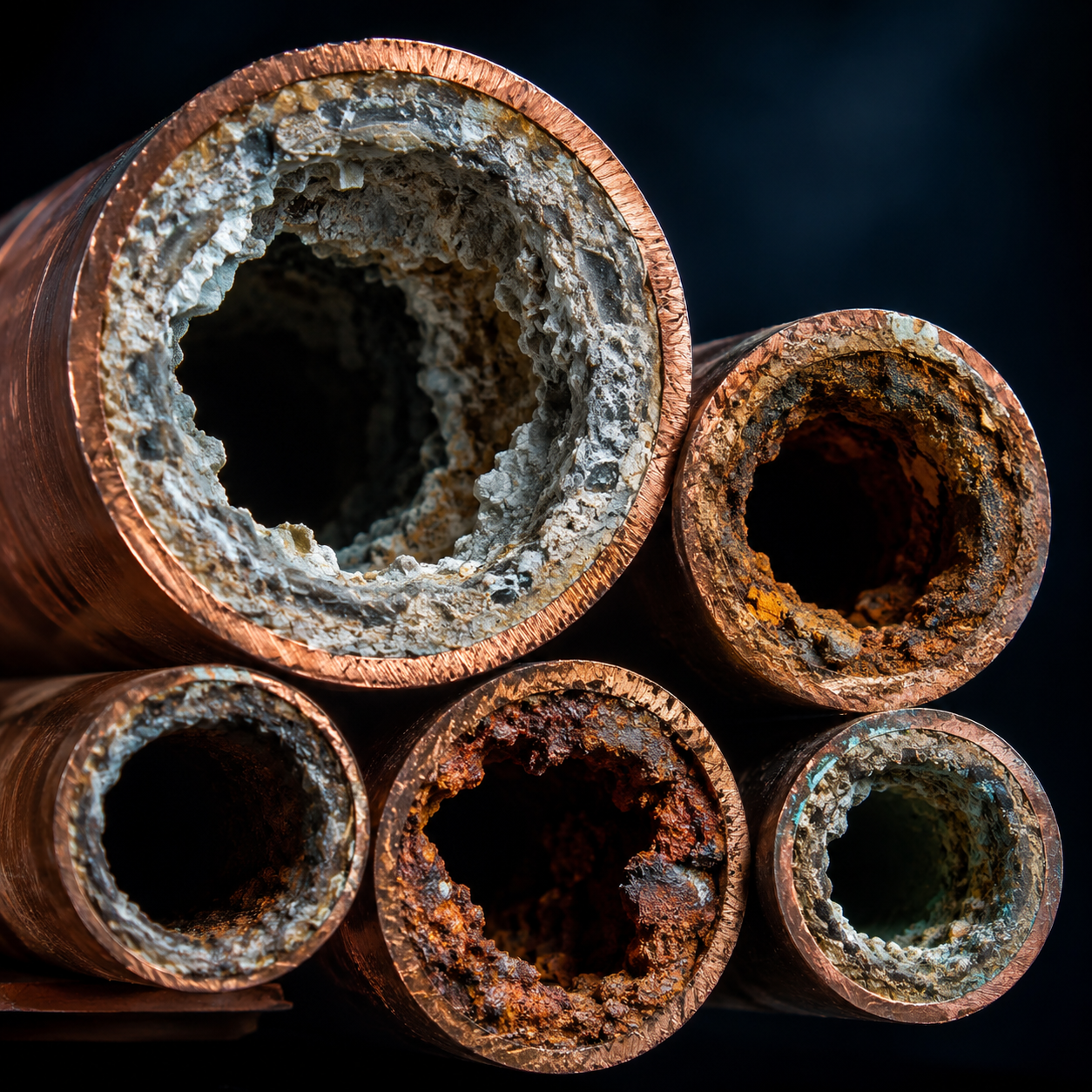 Corroded and Clogged Pipes