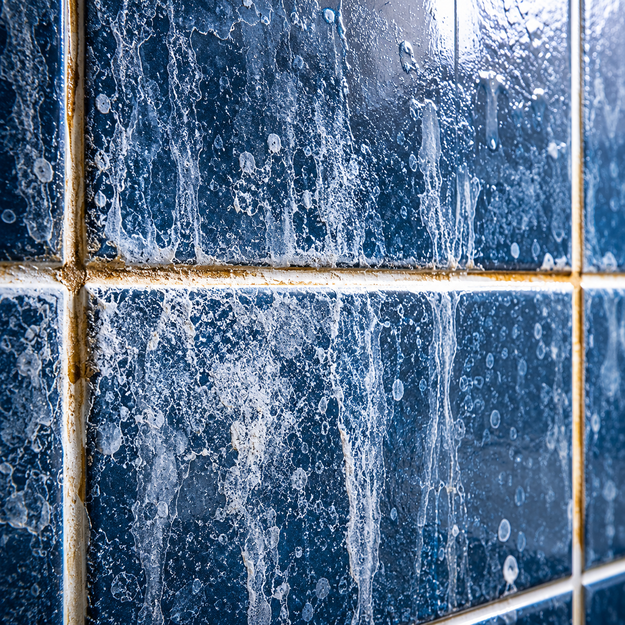 Scaled Bathroom Tiles and Glass Screens